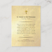 St. Symeon The New Theologian Prayer Card Platzkarte (Rückseite)
