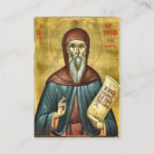 St. Symeon The New Theologian Prayer Card Platzkarte (Vorderseite)