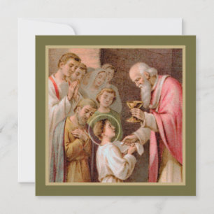 St. Tarcisius empfängt die Eucharistie (BL 02)