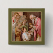 St. Tarcisius empfängt die Eucharistie (BL 02) Button (Vorderseite)