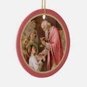 St. Tarcisius Erhalt der Eucharist (BL 02) x2 Keramik Ornament (Rechts)