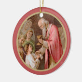 St. Tarcisius Erhalt der Eucharist (BL 02) x2 Keramik Ornament (Links)