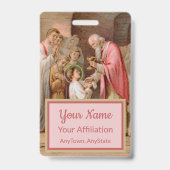 St. Tarcisius Erhalt der Eucharistie (BL 02) Ausweis (Rückseite)