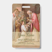 St. Tarcisius Erhalt der Eucharistie (BL 02) Ausweis (Rückseite)