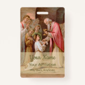 St. Tarcisius Erhalt der Eucharistie (BL 02) Ausweis (Rückseite)