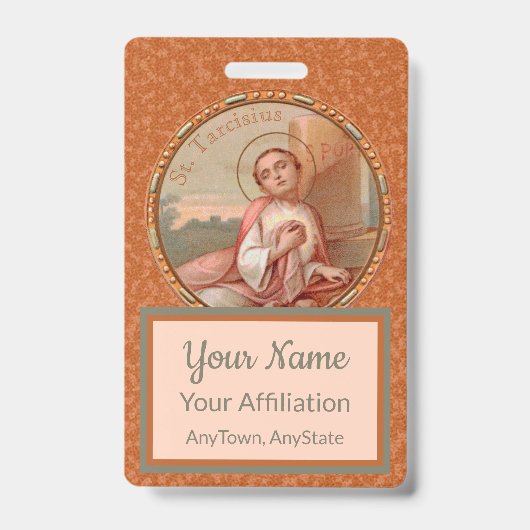 St. Tarcisius of Rome Roundel (BF 004) Ausweis (Vorderseite)