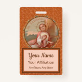 St. Tarcisius of Rome Roundel (BF 004) Ausweis (Rückseite)