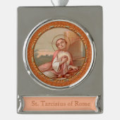 St. Tarcisius of Rome Roundel (BF 004) Banner-Ornament Silber (Vorderseite)