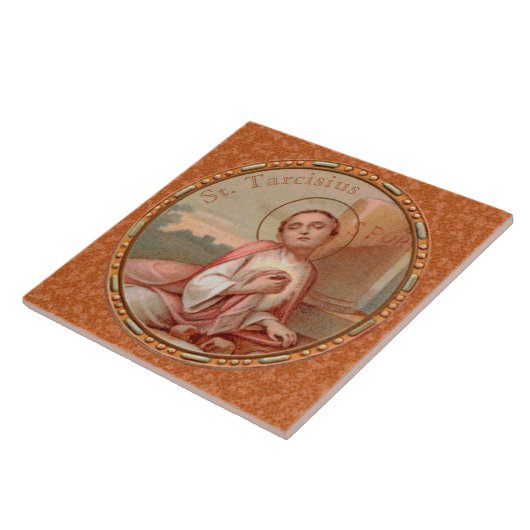 St. Tarcisius of Rome Roundel (BF 004) Fliese (Seite)