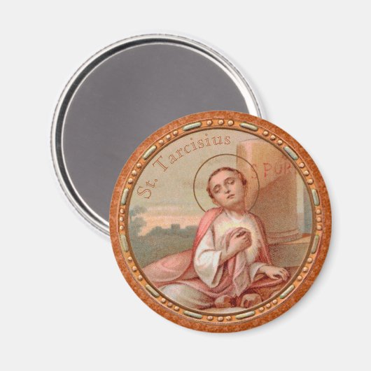 St. Tarcisius of Rome Roundel (BF 004) Magnet (Vorderseite/Rückseite)