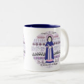 St. Tasse: St. Hildegard von Bingen Zweifarbige Tasse (VorderseiteRechts)