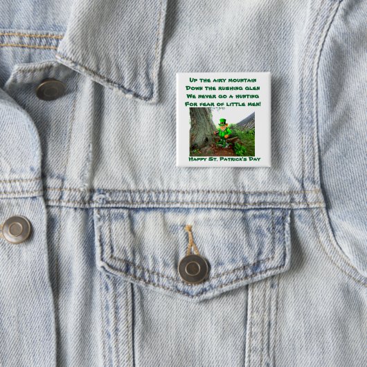 ST. Taste PATRICK'S DAY LEPRECHAUN POEM Button (Beispiel)