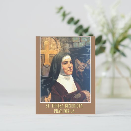 ST. TERESA BENEDICTA DES CROSS EDITH STEIN POSTKARTE (Stehend Vorderseite)