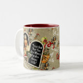 St Teresa de Avila Katholic Saint Therese Zweifarbige Tasse (Vorderseite Links)
