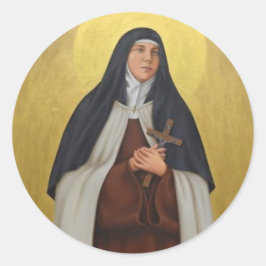 St. Teresa der Anden Carmelite Runder Aufkleber