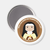 St. Teresa der Anden Magnet (Vorderseite/Rückseite)