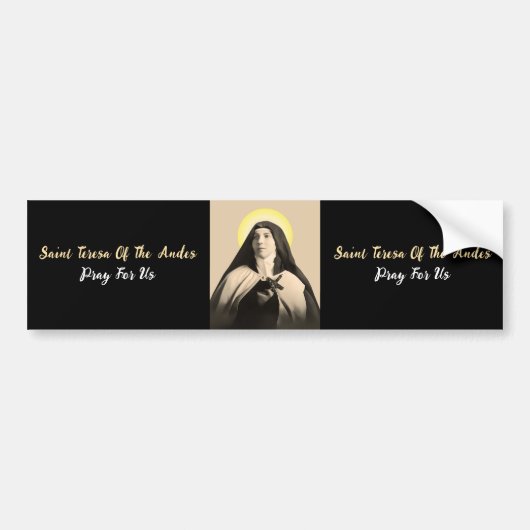 ST. TERESA DER ANDES AUTOAUFKLEBER (Vorne)