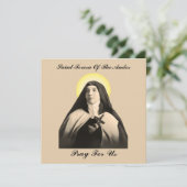 ST. TERESA DER ANDES EINLADUNG (Stehend Vorderseite)