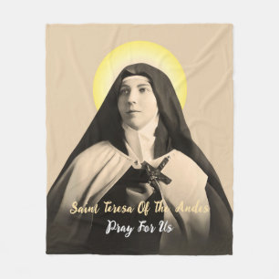 ST. TERESA DER ANDES FLEECEDECKE