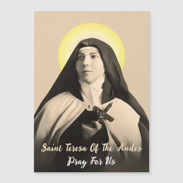 ST. TERESA DER ANDES MAGNETKARTE (Vorderseite)