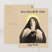 ST. TERESA DER ANDES POSTKARTE (Vorne/Hinten)