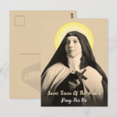 ST. TERESA DER ANDES POSTKARTE (Vorne/Hinten)