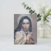 St. Teresa of Avila (M 008) Postkarte (Stehend Vorderseite)