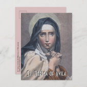 St. Teresa of Avila (M 008) Postkarte (Vorne/Hinten)
