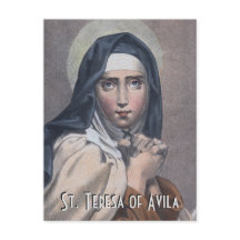 St. Teresa of Avila (M 008) Postkarte