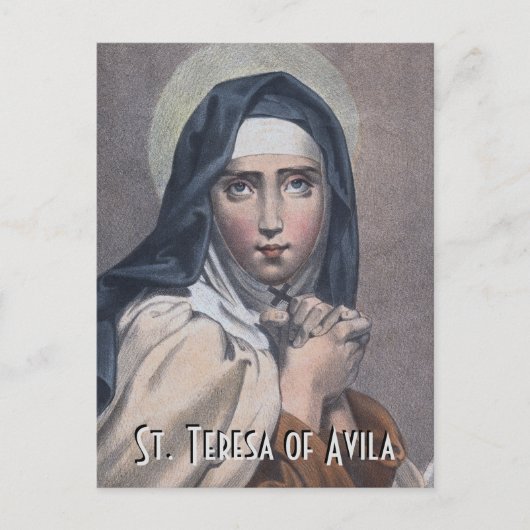 St. Teresa of Avila (M 008) Postkarte (Vorderseite)