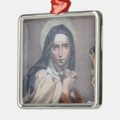 St. Teresa of Avila (M 008) Square Ornament Aus Metall (Links)