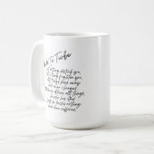St. Teresa of Avila Quote - Nada Te Turbe Kaffeetasse (Vorderseite Links)