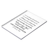 St. Teresa of Avila Quote Spiral Notebook Notizblock (Linke Seite)