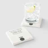 St. Teresa of Avila Quote Stone Untersetzer (Seitenansicht)