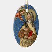 St. Teresa of Avila (SAU 28) Oval Keramik Ornament (Rechts)