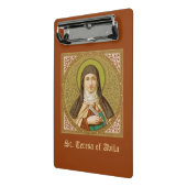 St. Teresa of Avila (SNV 27) Mini Clipboard #2a Klemmbrett (Gewinkelt2)