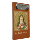 St. Teresa of Avila (SNV 27) Mini Clipboard #2a Klemmbrett (Schrägansicht)