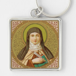 St. Teresa of Avila (SNV 27) Premium Square Schlüsselanhänger