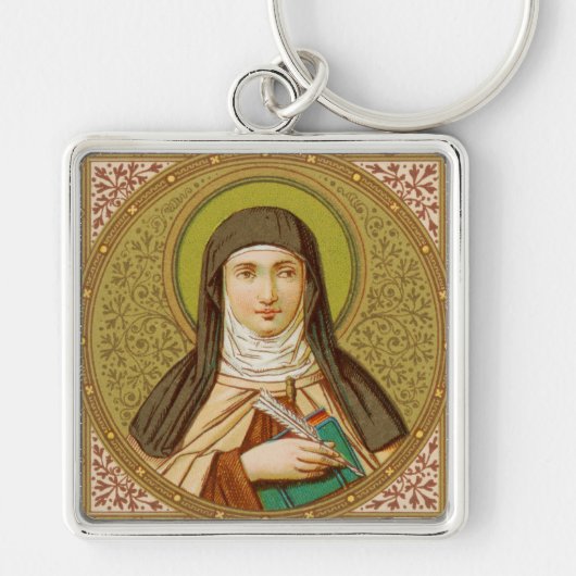 St. Teresa of Avila (SNV 27) Premium Square Schlüsselanhänger (Vorne)
