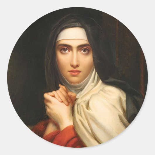 St. Teresa Von Avila Aufkleber (Vorderseite)