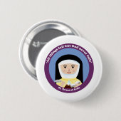 St Teresa von Avila Button (Vorne & Hinten)