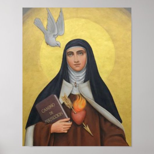 St. Teresa von Avila Carmelite Saint Poster (Vorne)