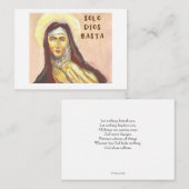 St. Teresa von Avila Karte (Vorne/Hinten)