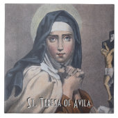 St. Teresa von Avila (M 008) Fliese (Vorderseite)
