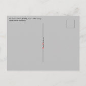 St. Teresa von Avila (M 008) Postkarte (Rückseite)