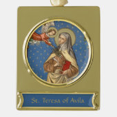 St. Teresa von Avila (SAU 28) Banner-Ornament Gold (Vorderseite)