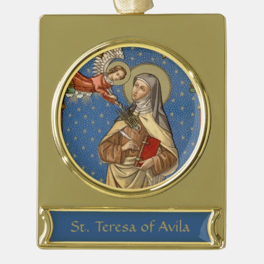 St. Teresa von Avila (SAU 28) Banner-Ornament Gold (Vorderseite)