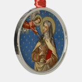 St. Teresa von Avila (SAU 28) Silbernes Ornament (Rechts)