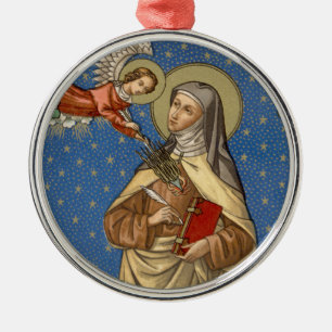 St. Teresa von Avila (SAU 28) Silbernes Ornament