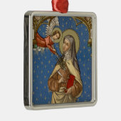 St. Teresa von Avila (SAU 28) Silbernes Ornament (Rechts)